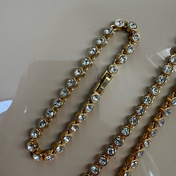 Christina Collection Rhinestone & Gold Jewelry Set - Picture 3 of 10